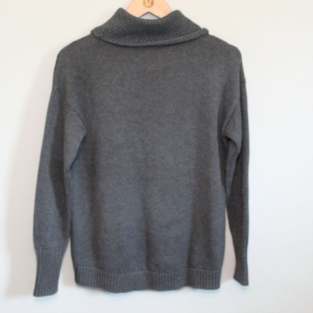 Athleta Breckenridge Knit Sweater Charcoal H11140 - Picture 4 of 5
